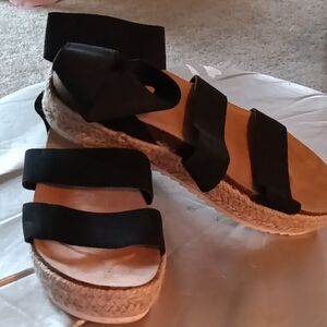 Black Espadrille Sandals